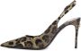 Dolce & Gabbana Luipaardprint Slingback Pumps Bruin Multicolor Dames - Thumbnail 11