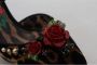 Dolce & Gabbana Luipaard Enkelband Sandalen met Bloemversieringen Brown Dames - Thumbnail 10
