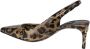 Dolce & Gabbana Animalier bruin kalfsleren slingback pumps Brown Dames - Thumbnail 7