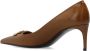 Dolce & Gabbana Caramelbruine Leren Logo Plaque Pumps Brown Dames - Thumbnail 5