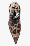 Dolce & Gabbana Leopard-Print Stretch Fabric Boot Brown Dames - Thumbnail 10