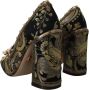 Dolce & Gabbana Gouden Jacquard Brokaat Square Toe Pumps Multicolor Dames - Thumbnail 4
