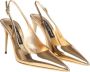 Dolce & Gabbana Gouden Metalen Monogram Leren Pumps Yellow Dames - Thumbnail 10