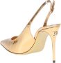 Dolce & Gabbana Gouden Metalen Monogram Leren Pumps Yellow Dames - Thumbnail 12