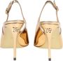 Dolce & Gabbana Gouden Metalen Monogram Leren Pumps Yellow Dames - Thumbnail 13