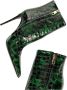 Dolce & Gabbana Leren Enkellaarzen Green Dames - Thumbnail 4