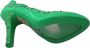 Dolce & Gabbana Betoverende Assepoester Kristal Pumps in Groen Green Dames - Thumbnail 2