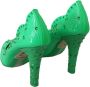 Dolce & Gabbana Groene Kristallen Bloemen Cinderella Hakken Green Dames - Thumbnail 6