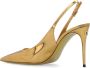 Dolce & Gabbana Gouden Metalen Monogram Leren Pumps Yellow Dames - Thumbnail 7