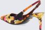 Dolce & Gabbana Dames Brocade Slingback Oranje Rood Multicolor Dames - Thumbnail 9