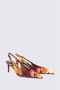 Dolce & Gabbana Dames Brocade Slingback Oranje Rood Multicolor Dames - Thumbnail 4