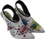 Dolce & Gabbana Witte Multicolor WOW Slingback Pumps Multicolor Dames - Thumbnail 11