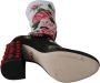 Dolce & Gabbana Black Floral Socks Crystal Jersey Boots Shoes Meerkleurig Dames - Thumbnail 5