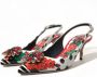 Dolce & Gabbana Multicolor Kristal Slingback Hakken Multicolor Dames - Thumbnail 4