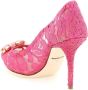 Dolce & Gabbana Taormina Lace Crystals Heels Shoes Roze Dames - Thumbnail 5
