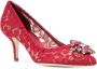 Dolce & Gabbana Kristalversierde hakken pompen Rood Red Dames - Thumbnail 3