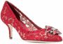 Dolce & Gabbana Rode leren Bellucci Taormina pumps Red Dames - Thumbnail 2