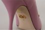 Dolce & Gabbana Pink Leather Heart Devotion Heels Pumps Shoes Roze Dames - Thumbnail 8