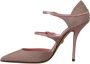 Dolce & Gabbana Roze glitter sandalen met bandjes Mary Jane schoenen - Thumbnail 5