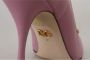 Dolce & Gabbana Pink Leather Heart Devotion Heels Pumps Shoes Roze Dames - Thumbnail 8