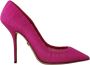Dolce & Gabbana Roze Tule Stiletto Hoge Hakken Pumps Schoenen Pink Dames - Thumbnail 4