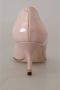 Dolce & Gabbana Elegante Roze Leren Hakken Pink Dames - Thumbnail 8