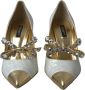 Dolce & Gabbana Kristalparel Hoge Hak Pumps White Dames - Thumbnail 2