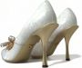 Dolce & Gabbana Kristalparel Hoge Hak Pumps White Dames - Thumbnail 4