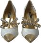 Dolce & Gabbana Kristalparel Hoge Hak Pumps White Dames - Thumbnail 3