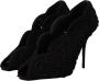 Dolce & Gabbana Zwarte Cordonetto Ricamo Pump Open Teen Schoenen Black Dames - Thumbnail 3
