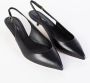 Dolce & Gabbana Zwarte Leren Slingbacks met Gespsluiting Zwart Dames - Thumbnail 14