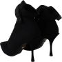 Dolce & Gabbana Zwarte Stretch Enkellaarzen Black Dames - Thumbnail 7