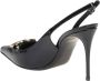 Dolce & Gabbana Zwarte glanzende kalfsleren slingback pumps Black Dames - Thumbnail 4
