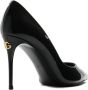 Dolce & Gabbana Zwarte Pumps van Lakleer met Gouden Logo Plaque Black Dames - Thumbnail 8