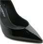 Dolce & Gabbana Zwarte Pumps van Lakleer met Gouden Logo Plaque Black Dames - Thumbnail 5