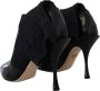 Dolce & Gabbana Zwarte Leren Logo Mid Calf Laarzen Black Dames - Thumbnail 4