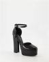 Dolce & Gabbana Verstelbare enkelband rondeeus leren pumps Black Dames - Thumbnail 8