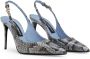 Dolce & Gabbana Python Celeste Barefoot Sandal Multicolor Dames - Thumbnail 2