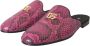 Dolce & Gabbana Python Logo Platte Sandalen Schoenen Multicolor Dames - Thumbnail 3