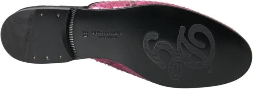 Dolce & Gabbana Python Logo Platte Sandalen Schoenen Multicolor Dames