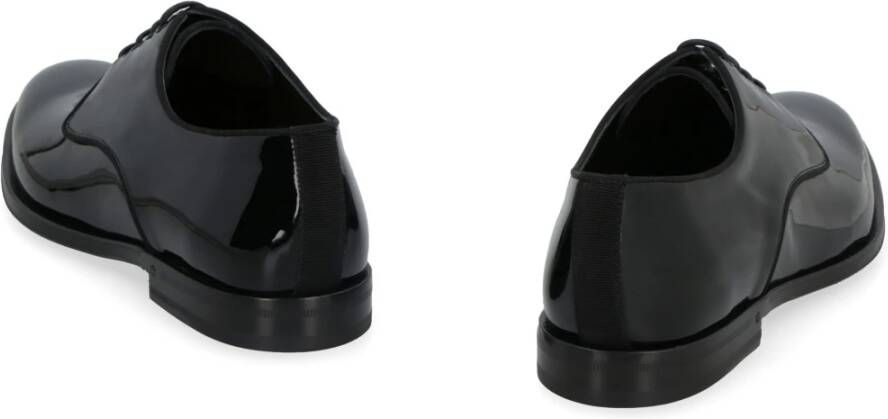 Dolce & Gabbana Raffaello Lakleren Derby Schoenen Black Heren