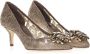 Dolce & Gabbana Regenboog Kant Décolleté met Kristallen Broche Beige Dames - Thumbnail 2