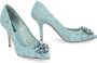 Dolce & Gabbana Regenboogkant puntige neus pompen Blue Dames - Thumbnail 2