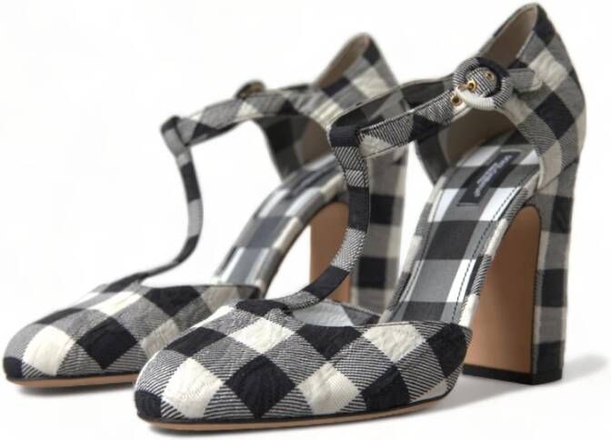 Dolce & Gabbana Retro Gingham Mary Janes Schoenen Multicolor Dames