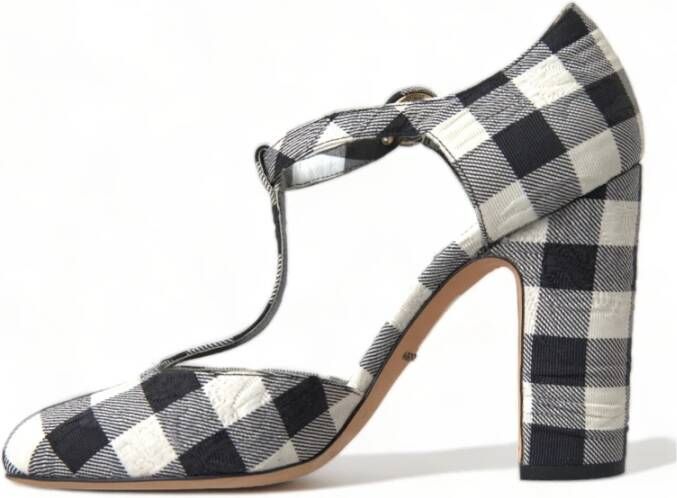 Dolce & Gabbana Retro Gingham Mary Janes Schoenen Multicolor Dames