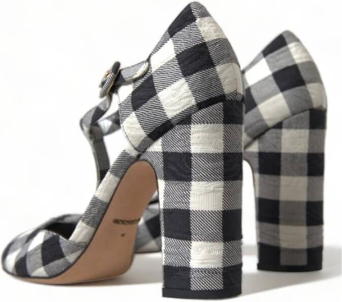 Dolce & Gabbana Retro Gingham Mary Janes Schoenen Multicolor Dames