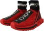 Dolce & Gabbana Rode Bling Sorrento Sneakers Sokken Schoenen Red Dames - Thumbnail 4