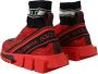 Dolce & Gabbana Rode Bling Sorrento Sneakers Sokken Schoenen Red Dames - Thumbnail 5