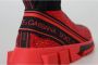 Dolce & Gabbana Rode Bling Sorrento Sneakers Sokken Schoenen Red Dames - Thumbnail 8