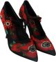 Dolce & Gabbana Bloemige Mary Janes Pumps met kristaldetail Multicolor Dames - Thumbnail 5